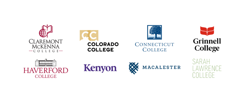 Eight college logos